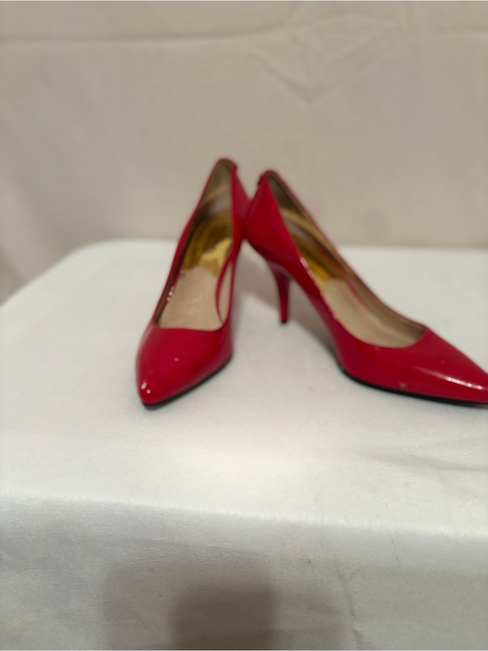 Michael Kors Sleek Red Patent Pointed-Toe Stiletto Pumps